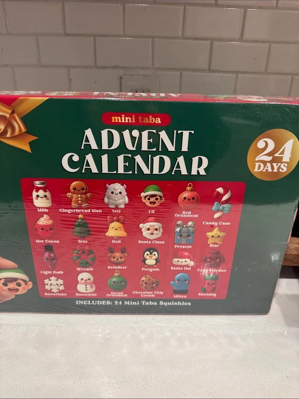 Mini taba Advent Calendar - 24 Days of Squishy Holiday Toys
